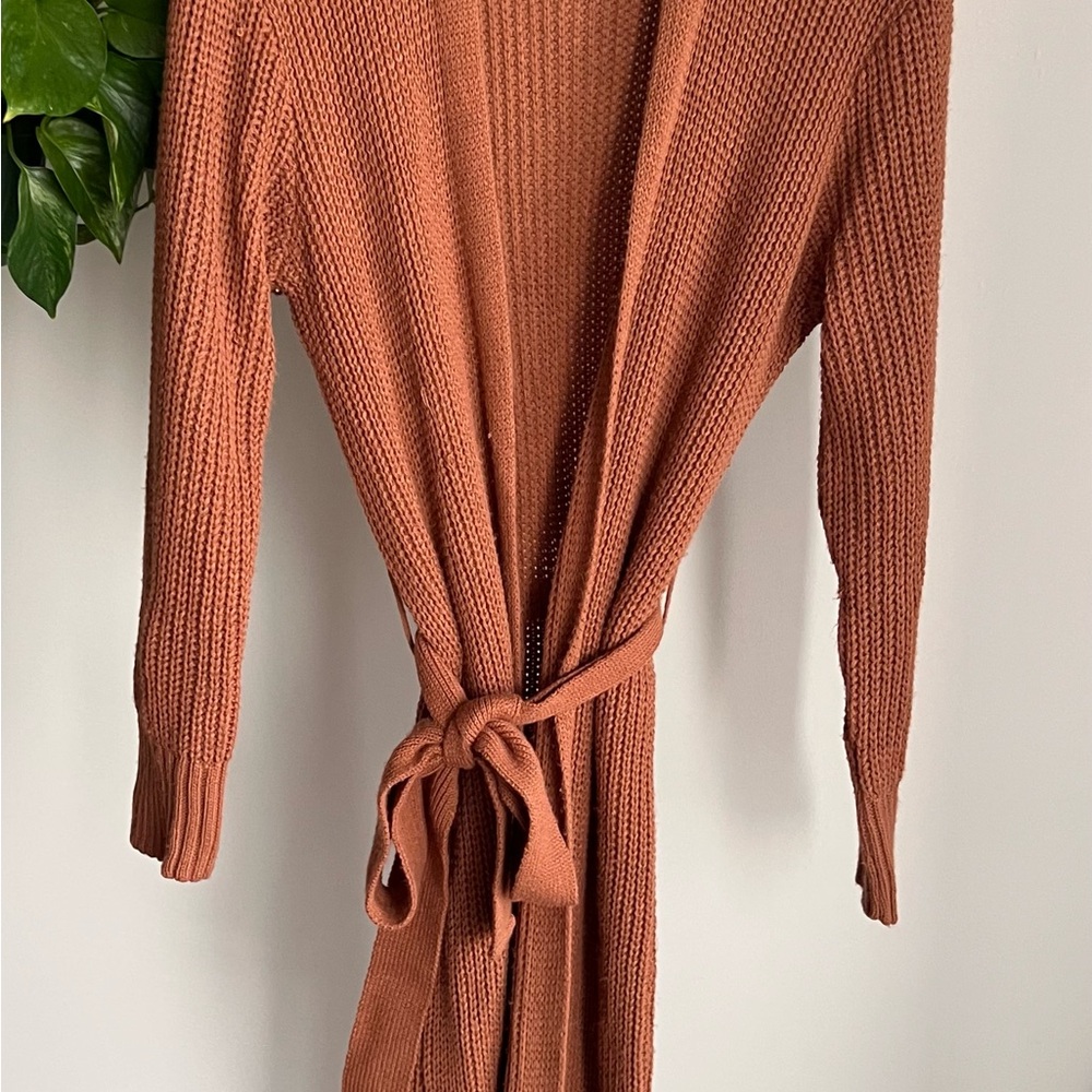 Missguided Rust Knit Cardigan